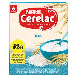 Nestle Cerelac Fortified Baby Cereal With Milk, Rice - From 6 Months, 300 g