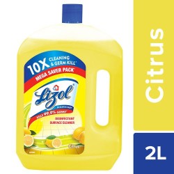 Lizol Disinfectant Surface Cleaner - Citrus, 2 L