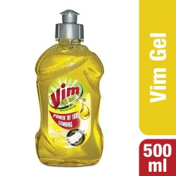 Vim Dishwash Gel - Lemon, 500 ml