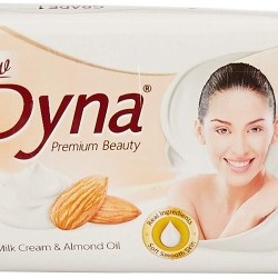 Dyna Soap, Milk and Almond, 100g (Pack of 4)