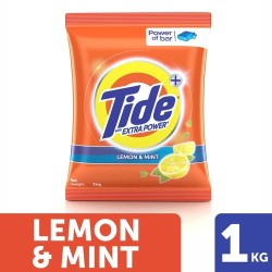 Tide Plus Detergent Washing Powder - Extra Power Lemon & Mint, 1 kg