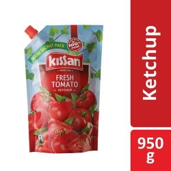 Kissan Fresh Tomato Ketchup, 950 g Pouch