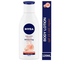 Nivea Body Lotion - Extra Whitening Cell Repair SPF 15, 120 ml