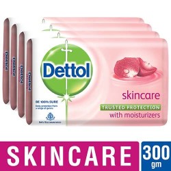 Dettol Bathing Bar Soap - Skincare, 75 g (Pack Of 4)