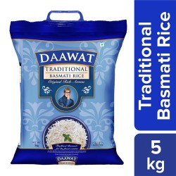 Daawat Basmati Rice - Traditional, 5 kg Pouch