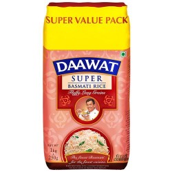 Daawat Basmati Rice - Super, 1 kg