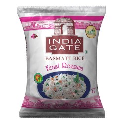India Gate Basmati Rice - Feast Rozzana, 1 kg