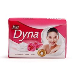 Dyna, Rose Extract & Milk Cream, 100 g.(pack of 4)